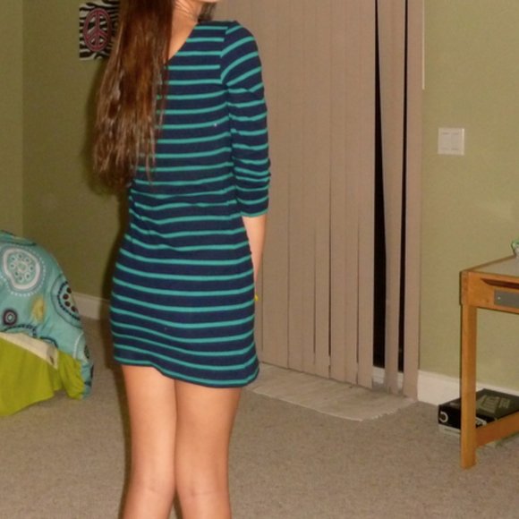 Teal/navy Dress - Picture 3 of 3